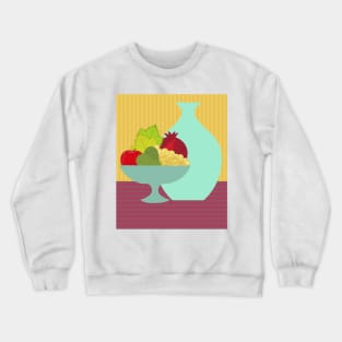 Autumn Fruit Bowl Still Life Crewneck Sweatshirt